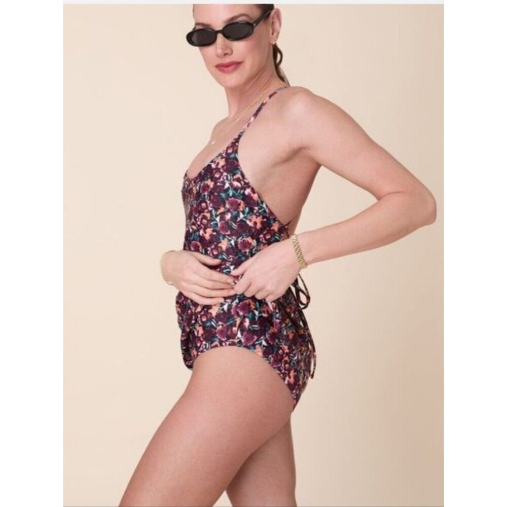 Andie X Lands’ End Tugless Fiji Swim Dress Multi Floral XXXL - Picture 3 of 8